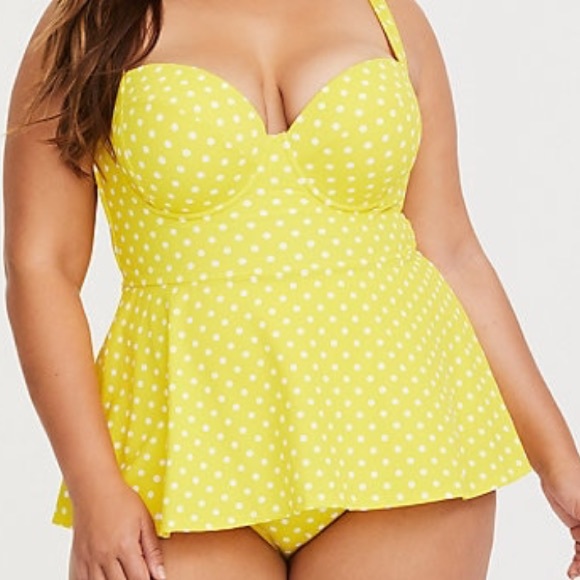 torrid yellow swimsuit